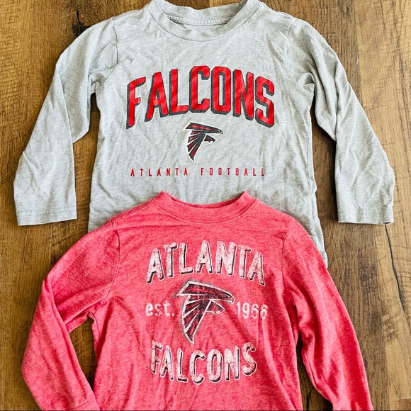NFL Atlanta Falcons Youth 4T Unisex long sleeve team apparel Shirt lot of 2 - Picture 3 of 6